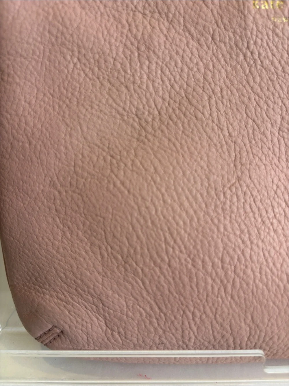 kate spade Pink Pebbled Leather Crossbody with Bow Detail